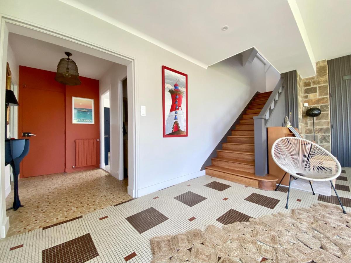 Superbe Villa Vue Sur Mer, Corniche De La Plage Бенодет Экстерьер фото