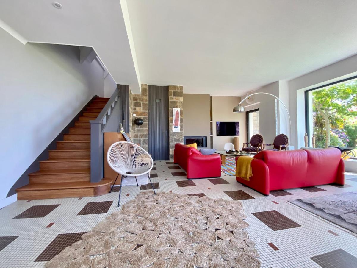 Superbe Villa Vue Sur Mer, Corniche De La Plage Бенодет Экстерьер фото