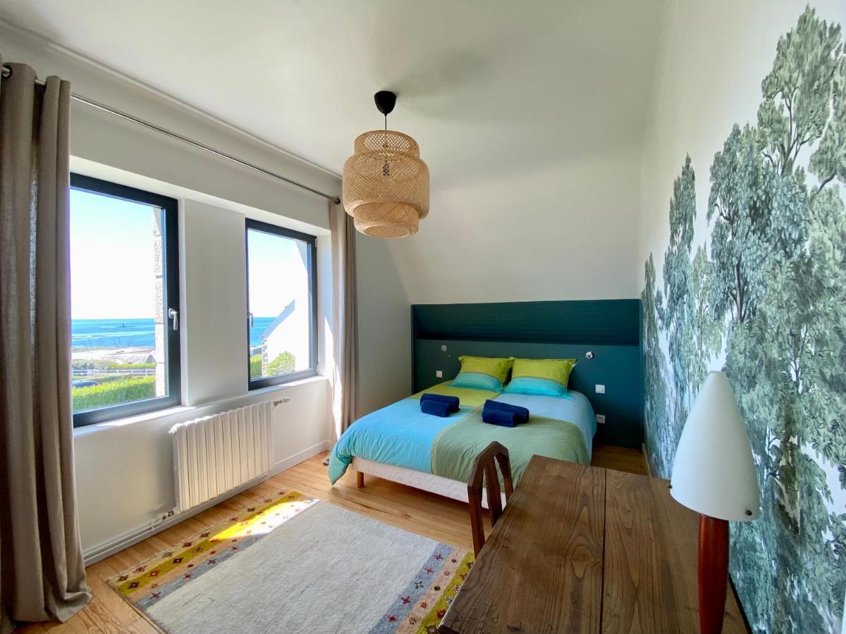 Superbe Villa Vue Sur Mer, Corniche De La Plage Бенодет Экстерьер фото