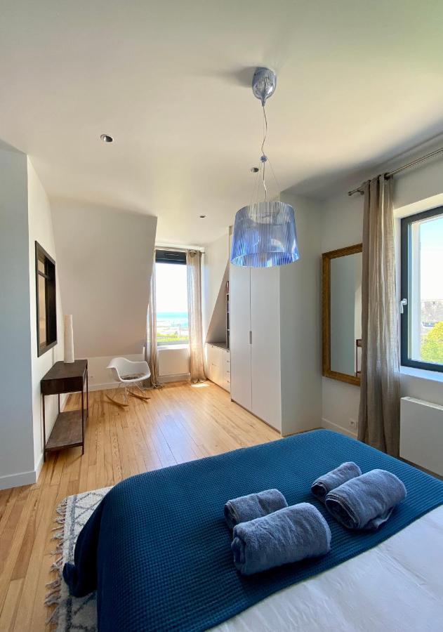 Superbe Villa Vue Sur Mer, Corniche De La Plage Бенодет Экстерьер фото